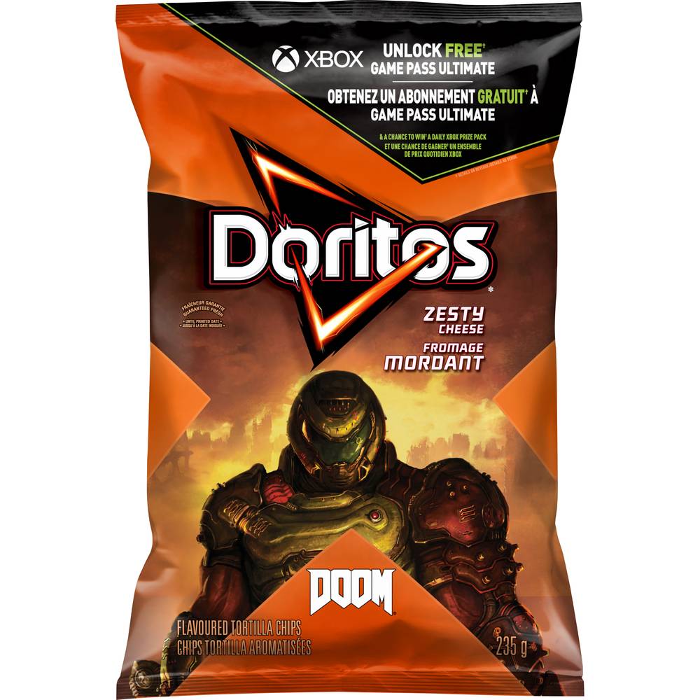 Doritos Zesty Cheese Tortilla Chips (235 g)