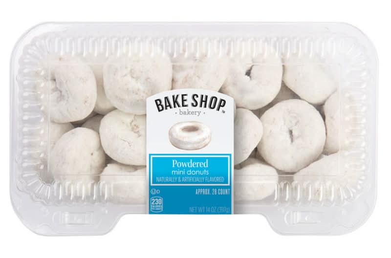 Bake Shop Powdered Sugar Mini Donut (14 oz)