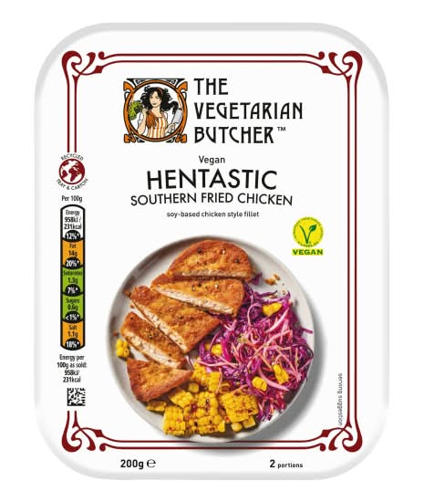 The Vegetarian Butcher Southern Fried Vegan Chicken Fillet Hentastic (2 pack)