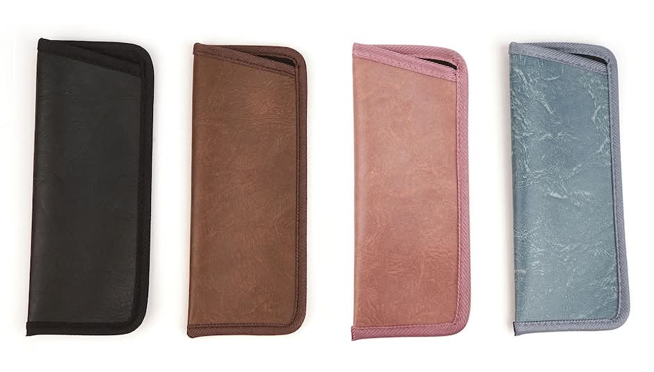 Classic Reader Eyeglass Pouch, Assorted Colors.