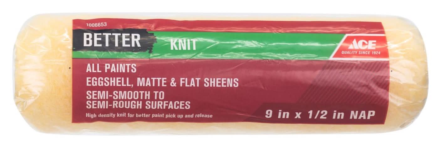 Ace Better Knit 9 In. W X 1/2 In. Paint Roller Cover 1 Pk