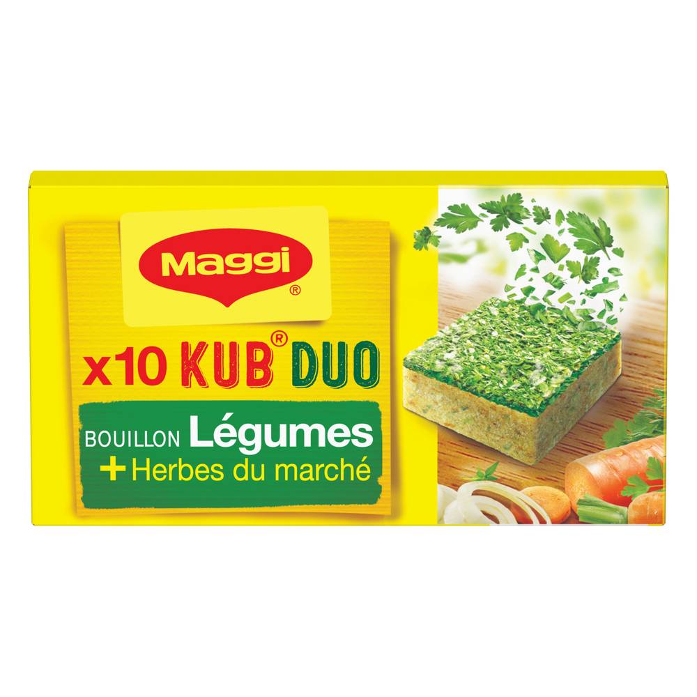 Nestlé - Maggi bouillon kub duo légumes et herbes du marché