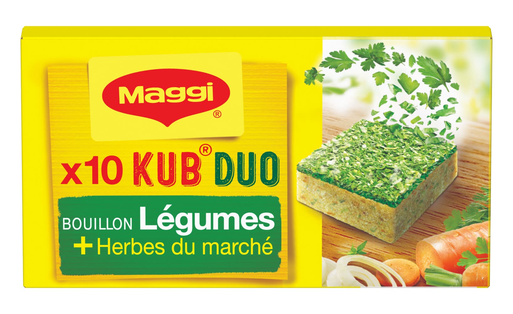 Nestlé - Bouillon kub duo légumes et herbes du marché (105g)