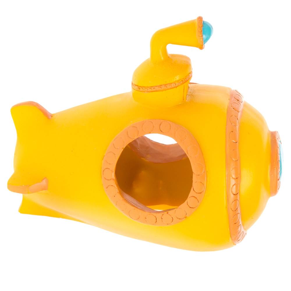 Top Fin® Yellow Submarine Aquarium Ornament (Color: Assorted)