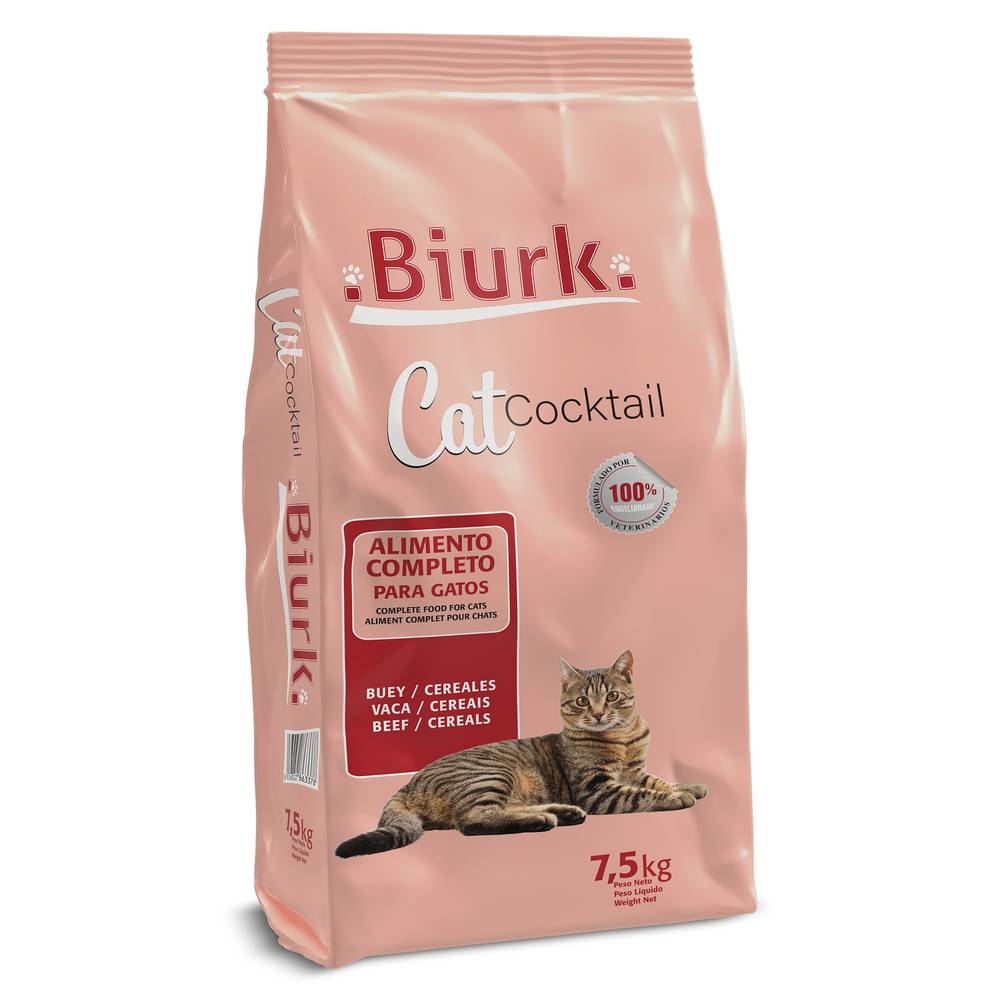 Alimento Para Gatos Completo Biurk Bolsa 7.5 Kg