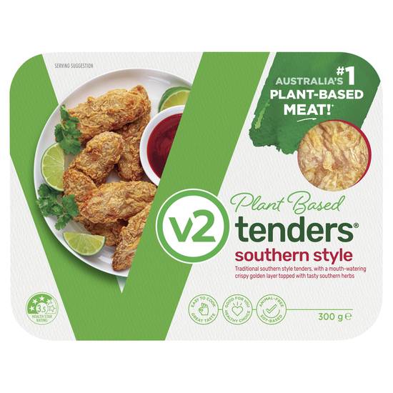 V2 Tenders Southern Style Plant Based 6 pack 300g