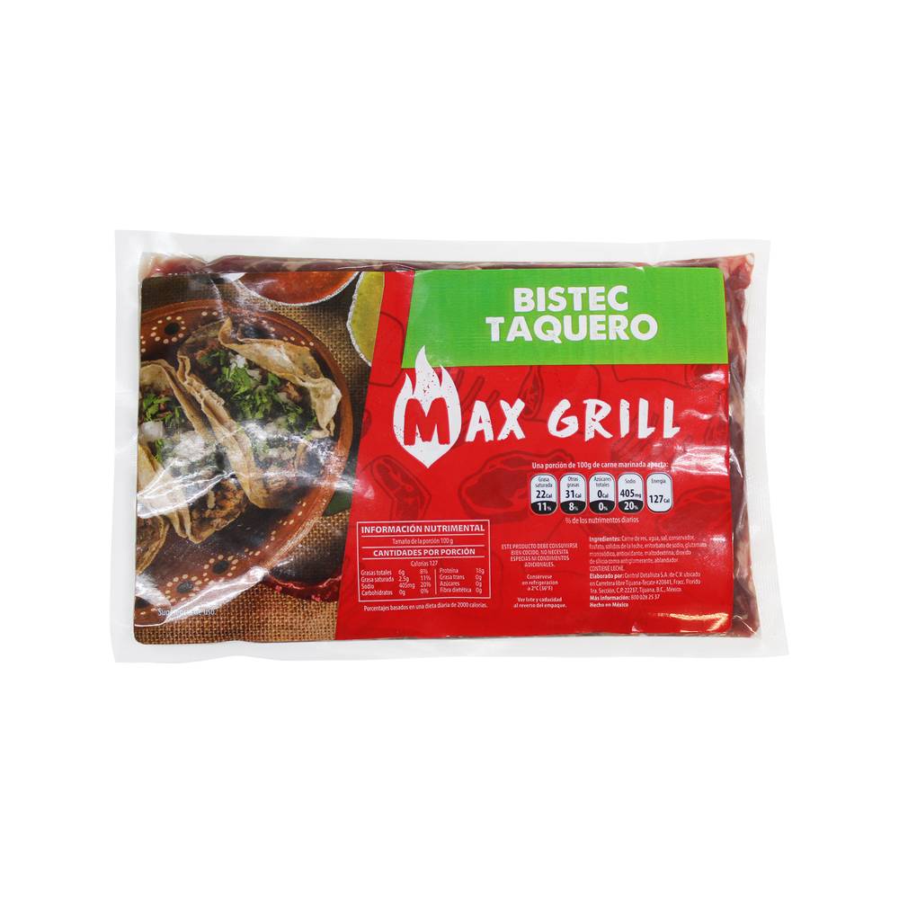 Max Grill bistec taquero
