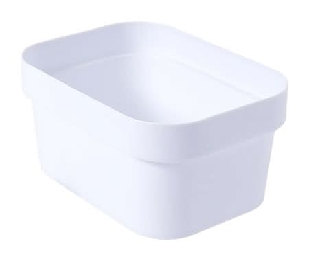 Small White Storage Bin Small White
