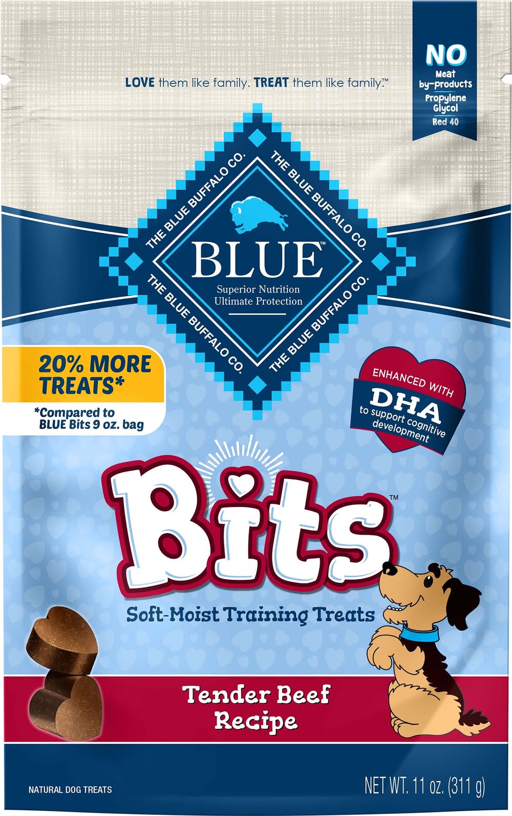 Blue Buffalo Bits Tender Beef Recipe Dog Training Treats (11 oz)