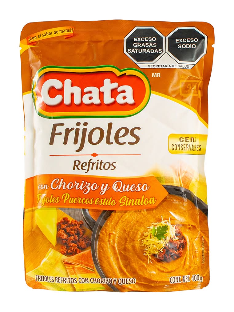 Chata · Frijoles refritos, chorizo-queso (400 g)