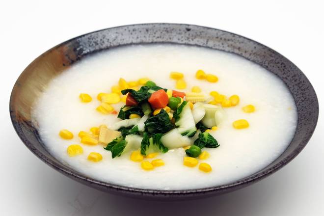 B16. Minced Mixed Vegetable and Corn Congee 雜菜粟米粥