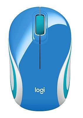 Logitech M187 Advanced Wireless Optical Usb Mouse ( palace blue (910-005360))