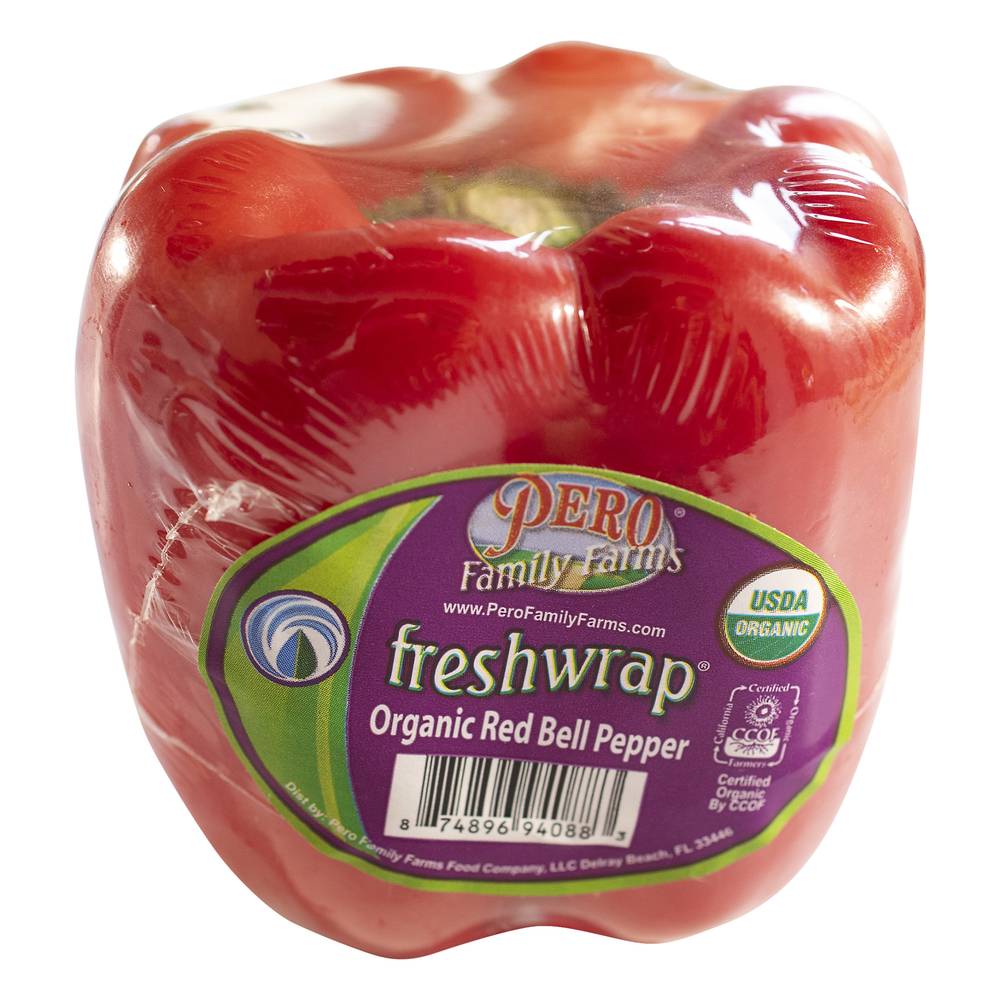 Pero Family Farms Freshwrap Organic Red Bell Pepper