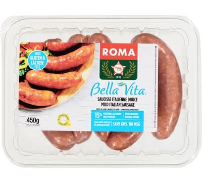 Roma bella vita saucisse italienne douce - bella vita mild italian sausage