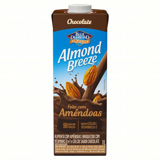Blue diamond almonds bebida à base de amêndoas sabor chocolate almond breeze (1 l)