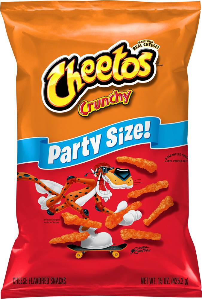 Cheetos Snacks Cheese Flavored Crunchy Party Size (17.5 oz)