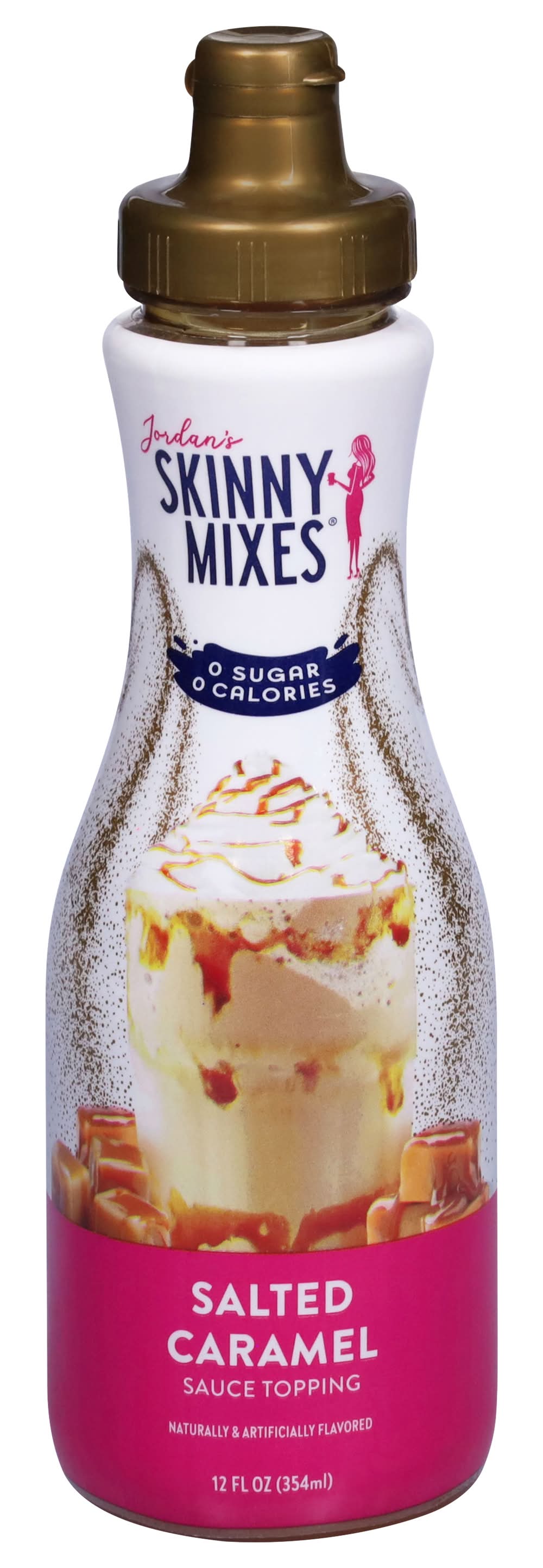 Jordan's Skinny Mixes Sauce Topping, Salted Caramel (12 fl oz)