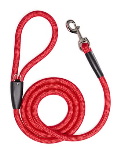 YOULY Rope Dog Leash, Red, 6-ft long, 1/2-in wide