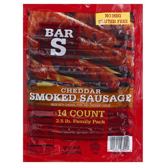 Bar S Family pack Cheddar Smoked Sausages (40 oz)