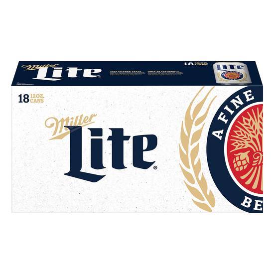 Miller Lite Beer (18 pack, 12 fl oz)