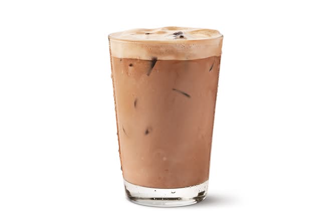 Chocolate Pistachio Protein Iced Latte