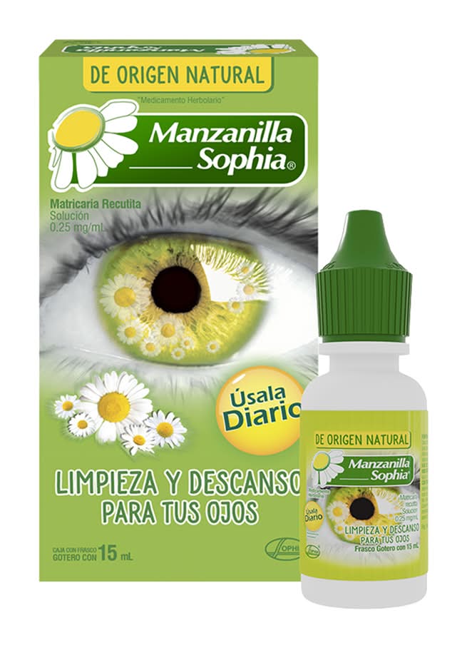 Sophia · Gotas oftálmicas de manzanilla 0.25 mg/ml (15 ml)