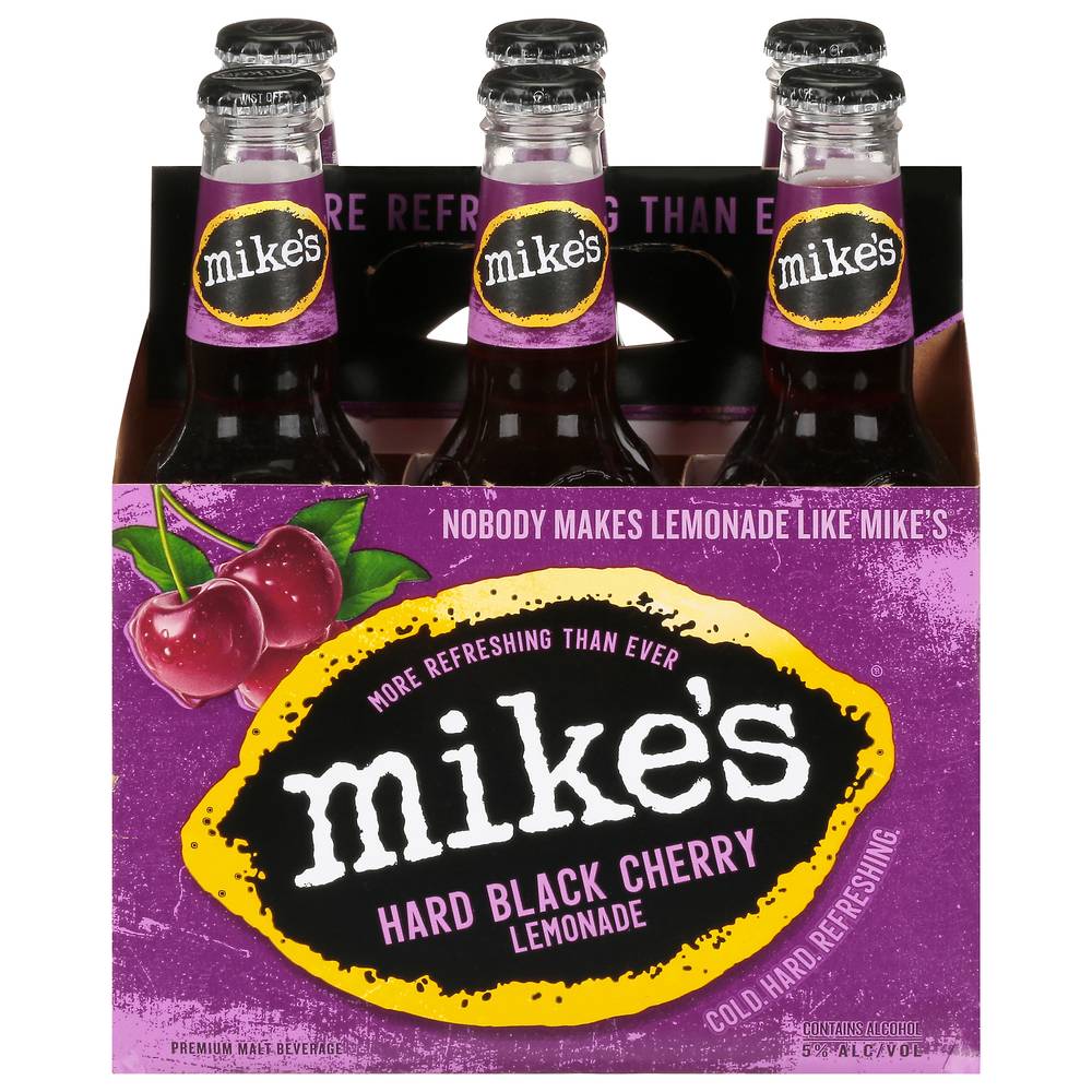 Mike's Hard Black Cherry Lemonade Beer (6 x 11.2 fl oz)