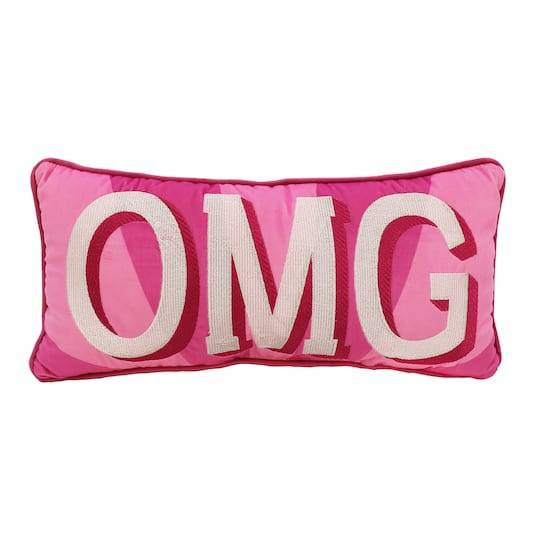 Pink Omg Throw Pillow By Ashland