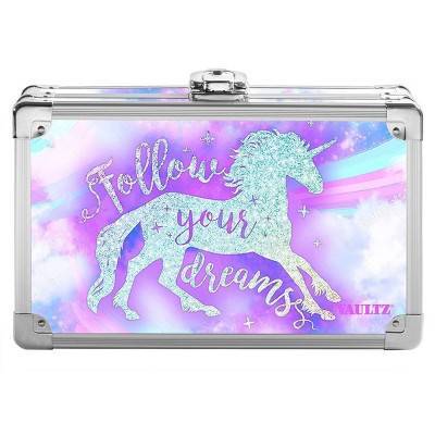 Vaultz Sparkle Unicorn Metal Pencil Box