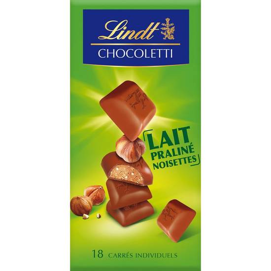 Chocoletti lait praliné noisettes LINDT 100g