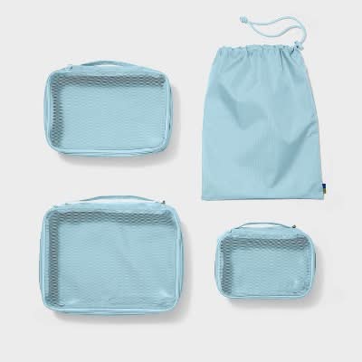 Open Story Packing Cube Set, Muddy Aqua (4 ct)