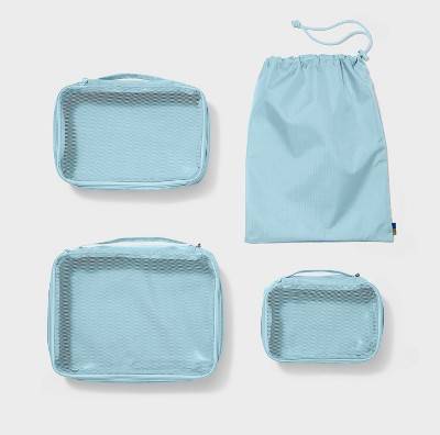 Open Story Packing Cube Set, Muddy Aqua (4 ct)
