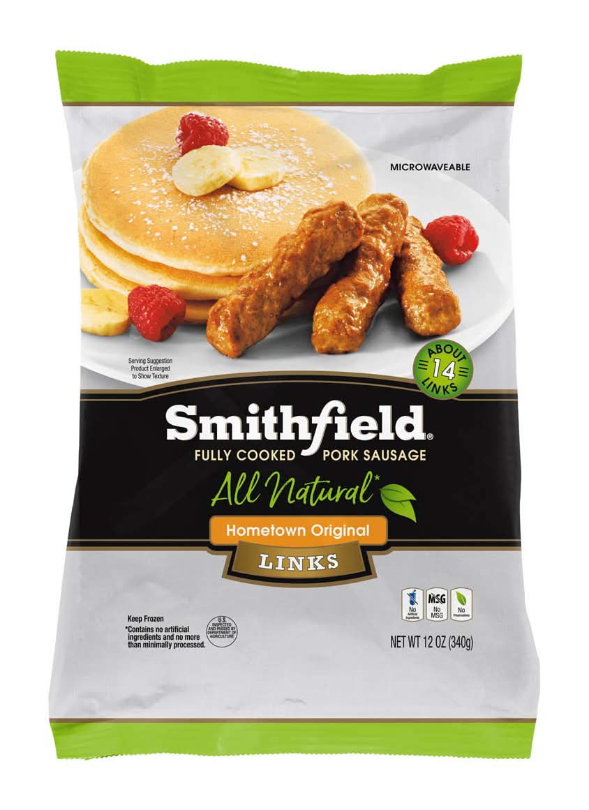 Smithfield Original Hometown All Natural Fully Cooked Pork Sausage Links (12 oz, 14 ct)