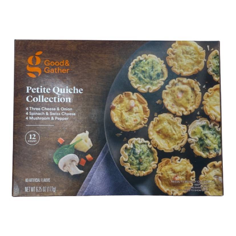 Good & Gather Petite Quiche Collection (6.25 oz, 12 ct)