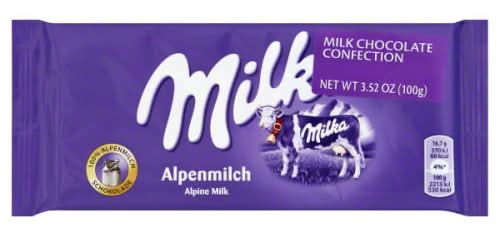 Milka Milk Chocolate Confection, Alpenmilch