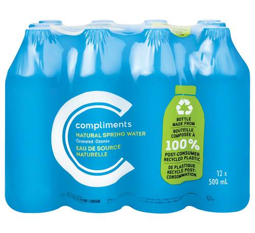 Compliments Natural Spring Water (12 x 500 ml)