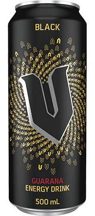 V Black 500ml Can