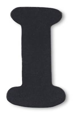 Make Market Mdf Whimsy Letter I (2.5"/Black)