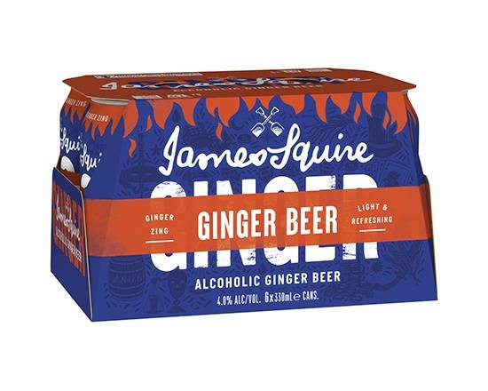 James Squire Ginger Beer Can 6x330mL