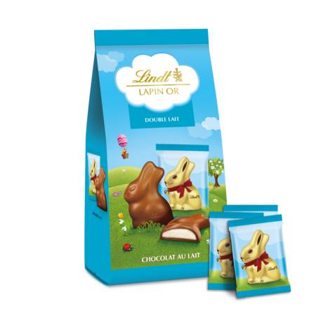 Chocolat de paque au lait lapin or LINDT - le paquet de 130g