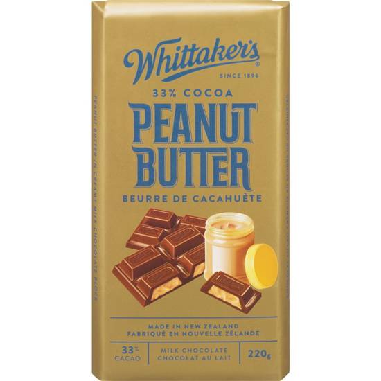 Whittaker's Milk Chocolate Peanut Butter 220 g (220 g)