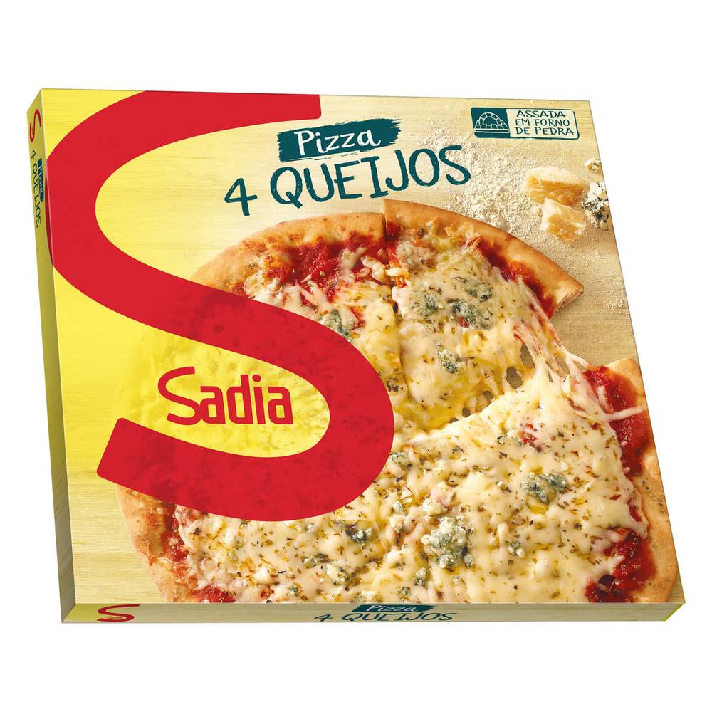 Sadia pizza de 4 queijos congelada (460 g)