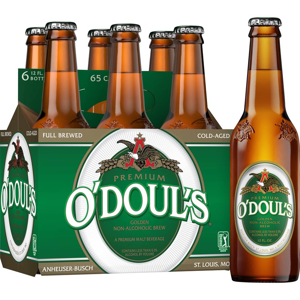 O'Douls Premium Golden Non-Alcoholic Brew Malt Beer (6 x 12 fl oz)