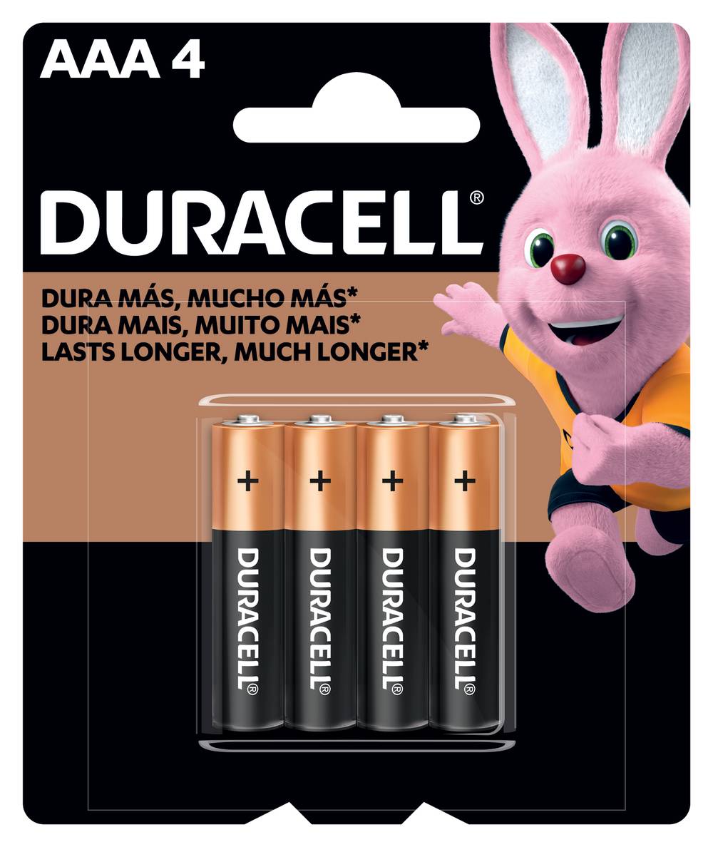 Duracell · Pilha palito aaa (4 un)