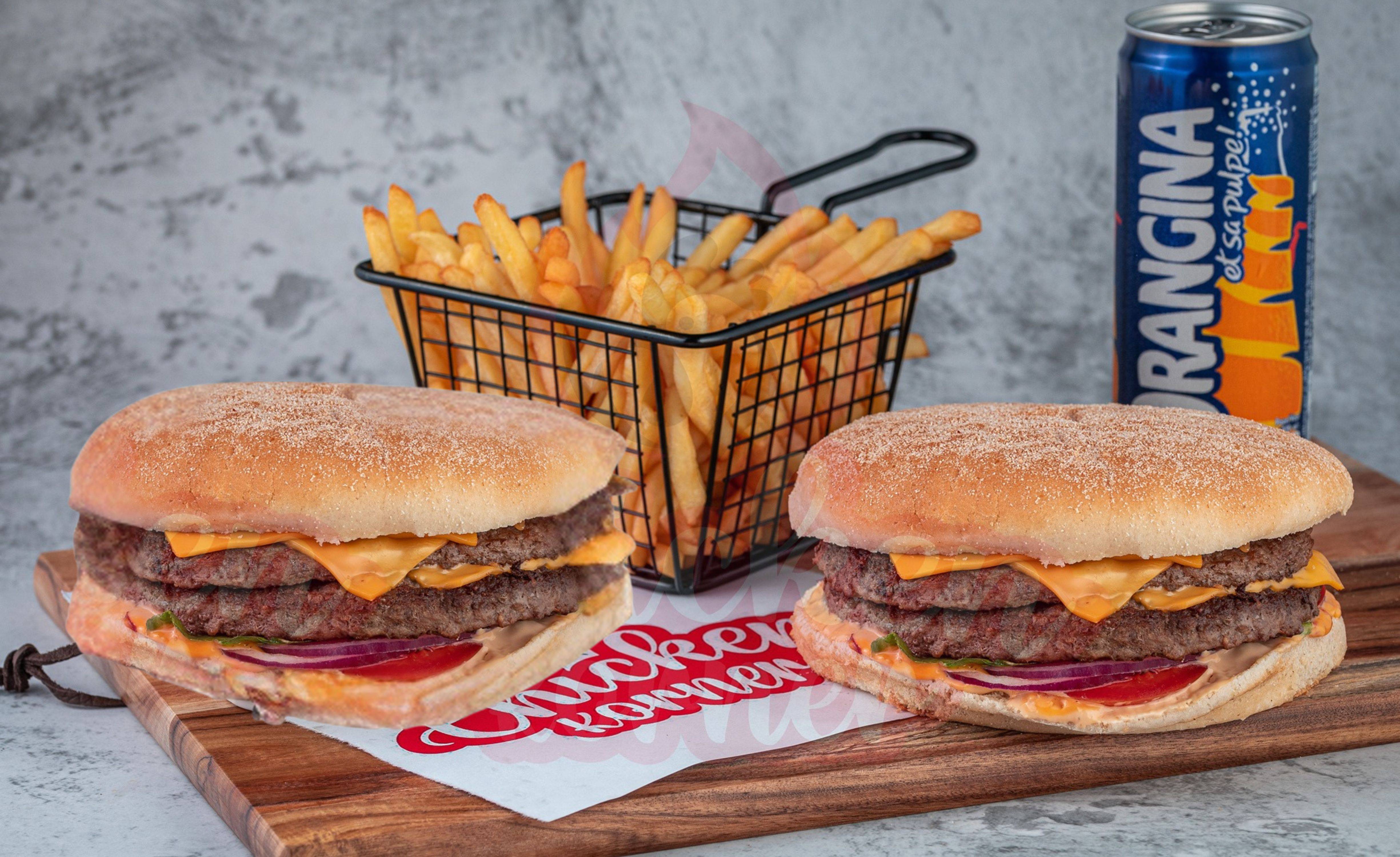 Menu Double Cheeseburger x2