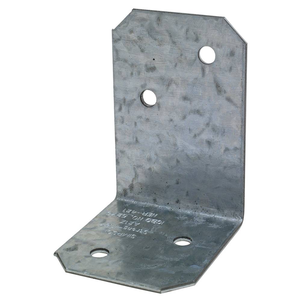 Simpson Strong-Tie 1.548-in x 1.375-in x 2.048-in 18-Gauge Galvanized Steel Angle | A21Z