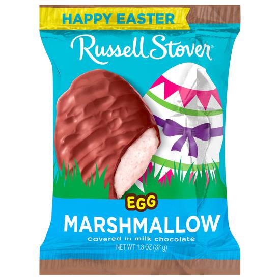 Russell Stover Egg Marshmallow Covered in Milk Chocolate