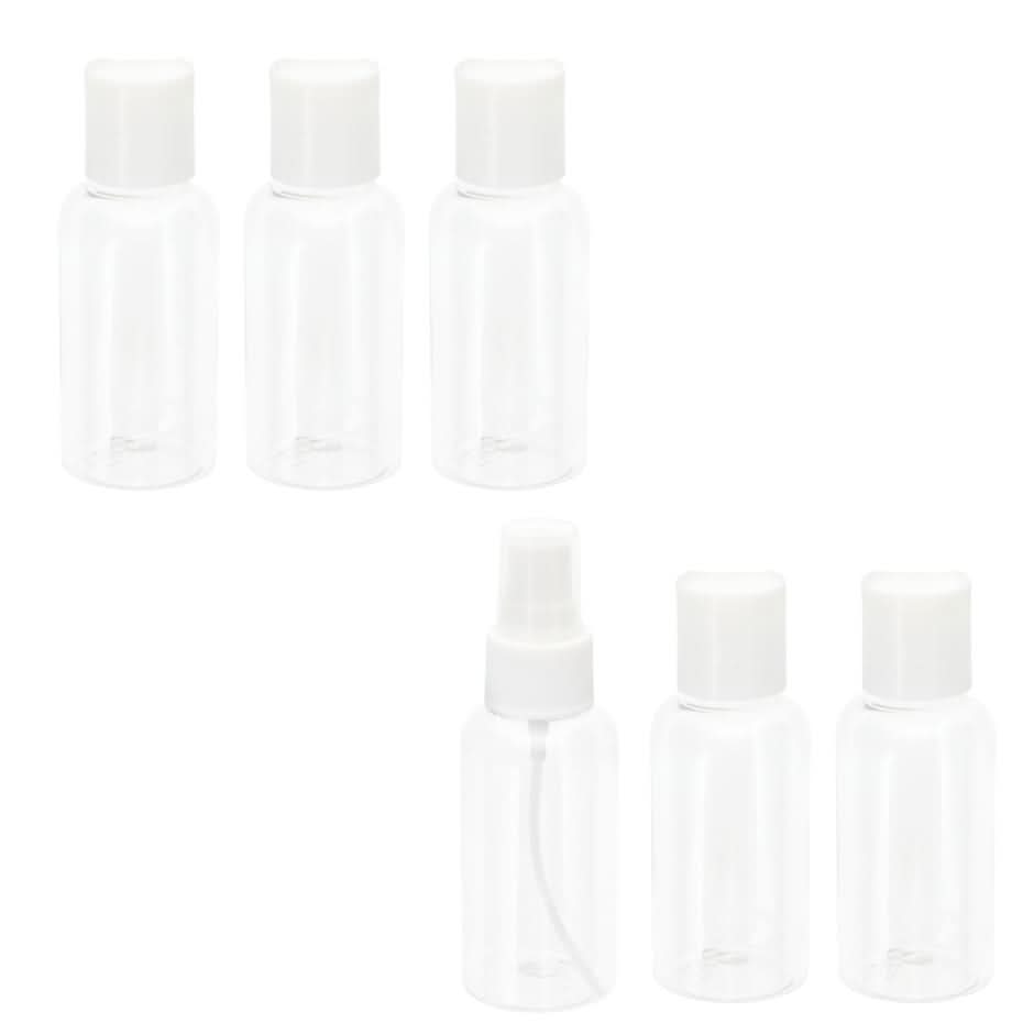 Plastic Travel Bottles Sets, Clear (3 ct)
