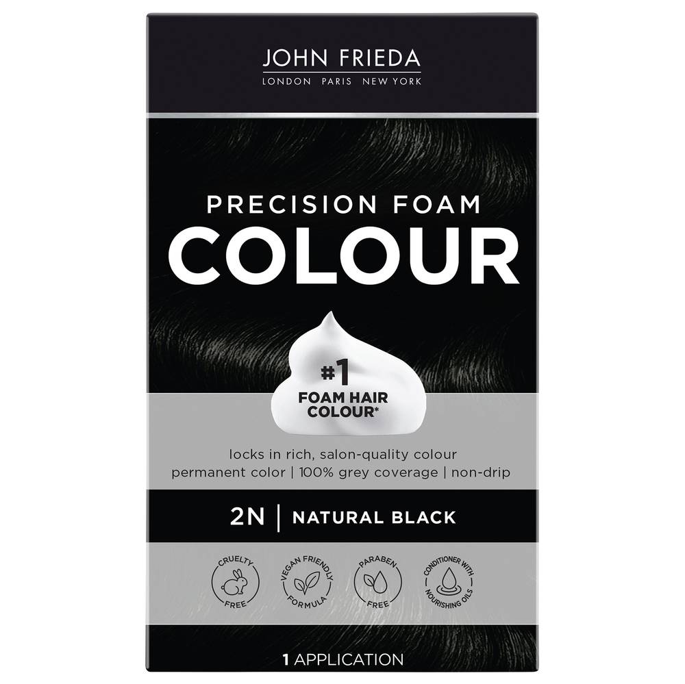 John Frieda Natural Luminous Black Precision Foam Colour