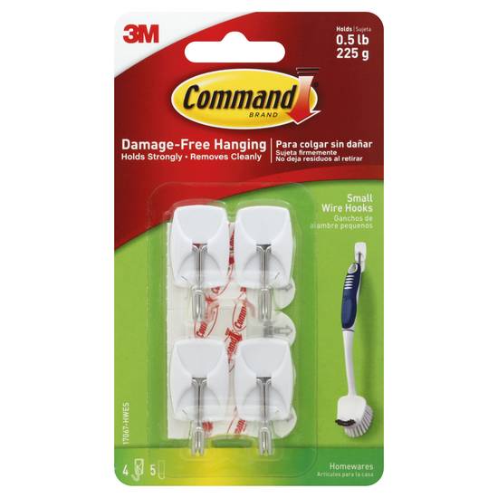Command Damage-Free Hanging Small Wire Hooks (1 set)